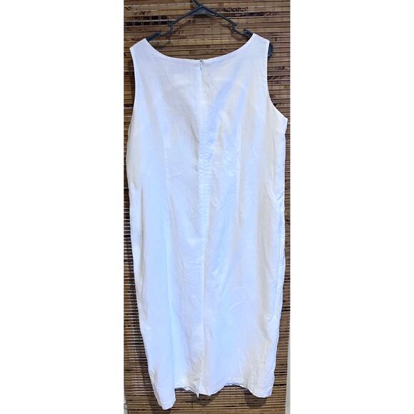 DonnAvinci White 2-Piece Dress & Embroidered Jacket Set Size 18 - Picture 8 of 16